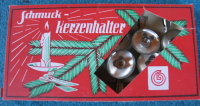 Schmuck-Kerzenhalter DDR, für Weihnachtsbaum, unbenutzt, #1