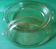 Auflaufform, Backform, Garform, Saale-Glas Feuerfest, DDR, #3