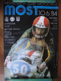 MOST 10.6.1984, Motorradrennen, Poster, Plakat DDR/ CSSR, #p65