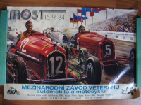 MOST 15.-16.9.1984, Veteranrallye, Autodrom, Poster, Plakat DDR/ CSSR, #p66