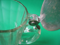 Preview: Bierkrug mit Deckel, Glas, mit Adler, Gesetzlich geschützt