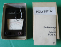 Schul-Meßgerät POLYZET IV, DDR, Bakelit, VEB Simeto Klingenthal, DDR