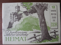 12 Wanderrouten durch die DDR, Jugendherbergen, 1956, Ohorn, Ranis, Mylau, Tangersdorf etc.