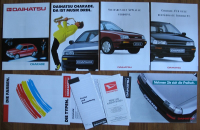 6 Prospekte Daihatsu, Charade, Applause, 1987 bis 1989, #320