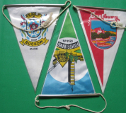 Fichtelberg, Bad Buckow, Saalburg, 3 Wimpel DDR