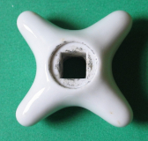 Preview: Handrad Keramik, für Wasserhahn, Mischbatterie, Badeofen, #1