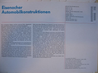 Preview: Vorfahren des Wartburg, 1896 bis 1966, Dixi, BMW 328, EMW 340, IFA F9, 311