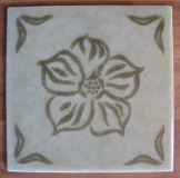 Fliese, Fliesen DDR, Boizenburg, Retrofliesen, 15x15 cm, unbenutzt, #9