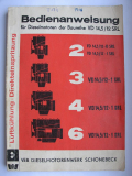 Bedienanweisung, Anleitung IFA Dieselmotoren VD 14,5/ 12 SRL, DDR 1971