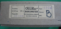 Barometer Fischer, VEB Feingerätebau Drebach, DDR 1980, Brailleschrift, Blindenschrift, Braille, #7