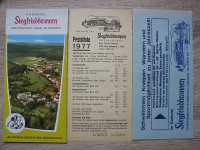 Gras-Ellenbach, Kneippkurort, Kurhotel Siegfriedbrunnen, Prospekt 1977