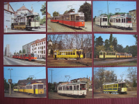 Historische Berliner Straßenbahnen, 9 Ansichtskarten DDR