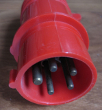 Preview: Kupplungskragenstecker IFS16, 380 Volt, 16 Ampere, DDR, unbenutzt, #2