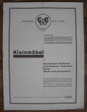 Carl Emil Weise, Kleinmöbelfabrik Finsterwalde, Katalog 1929