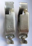 Batterieklemmen, Federklemmen für Ladegerät etc., DDR, unbenutzt, #2