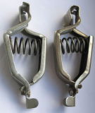 Preview: Batterieklemmen, Federklemmen für Ladegerät etc., DDR, unbenutzt, #2