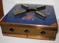 Stövchen, Kaffeewärmer aus DDR- Zeiten, Kupfer emailliert #6