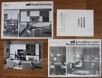 Prospekte + Foto VMI Modell Eisenberg, VEB Möbelkombinat Eisenberg Werk Gera, DDR 1975