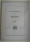 Wettkampfbestimmungen für Boxen, DDR 1949