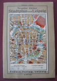 Neuester kleiner Stadtplan von Leipzig, Frawin- Verlag, um 1930