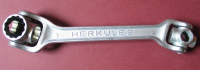Herkules Ringschlüssel, Gelenkschlüssel, 10-12-13-14, 17-19-22-24, unbenutzt,  #7