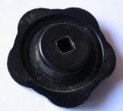 Preview: Handrad, Sterngriff für Wasserhahn, Absperrschieber, Bakelit, 40 mm, #8