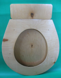 WC- Sitz, Klodeckel, Klobrille, Toilettendeckel aus Holz, DDR, unbenutzt, #1