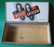 Zigarrenkiste Otto Pein & Co. Plauen, OPECO Weisse Spitzen, um 1960