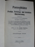 Pastoralblätter für Predigt, Seelsorge kirchliche Unterweisung, k1