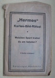 HERMES Fabrik Pharm. Präparate München, Karten-Bild-Rätsel, 30-er Jahre