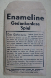 Enameline- Werke Frankfurt- Höchst, Gedankenlesespiel 30-er Jahre