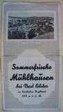Mühlhausen bei Bad Elster, Vogtland, Prospekt 30-er Jahre