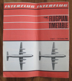 Timetable Interflug Flugplan, DDR 1968, Europa, Afrika