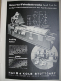 Hahn & Kolb Stuttgart, Feinstbohrwerke, VOMAG, Inserat