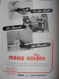 Mahle Kolben Bad Cannstadt, Wehrmacht, In Krieg und Frieden, Inserat