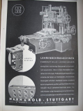 Hahn & Kolb Stuttgart, Lehrenbohrmaschinen, Inserat