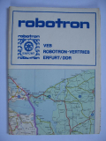 Landkarte Robotron Erfurt, DDR um 1980