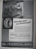 Rheinmetall Borsig Düsseldorf, Schneckenräder, Inserat