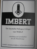 Imbert Holzgasanlage, Köln- Braunsfeld, Inserat
