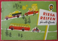 Riesa Reifen, Prospekt VEB Reifenwerk, DDR 1955
