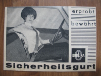Prospekt/ Anleitung DOBLINA Sicherheitsgurte, DDR 1971