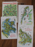 4 Postkarten DDR 1968- 70, Usedom, Hiddensee, Rügen, Pöhl, #313
