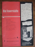 Die Feuerstätte, Zeitschrift für Ofenbau- und Schornsteintechnik, DDR 1960- 62