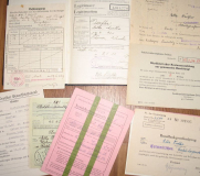 Preview: Martha Dörfler geb. Voigt aus Korna bei Oelsnitz, August Gustav Landschulz, Gasthausbesitzer in Rossbach