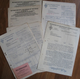 WSW Wasserstoff-Sauerstoff-Werke Schwarzenberg, 8 Rechnungen/ Briefe, 30-er Jahre, #kr24