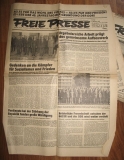 Freie Presse Karl-Marx-Stadt, Plauen, 18 Ausgaben Oktober 1989, SED, Wendezeit