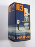 Narva Glühlampe H3 Halogen, 24 Volt, 70 Watt, PK 22s, DDR, unbenutzt, #17