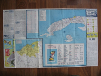 Preview: Landkarte Cuba, Kuba, 1962