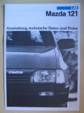 Prospekt Mazda 121, 1988, 12 Seiten A4, #258
