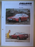 Prospekt Folger Porsche 924, 944, GFK Bausatz, um 1985, #267